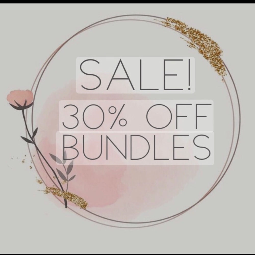 Clear my closet sale 30% off bundles of 3